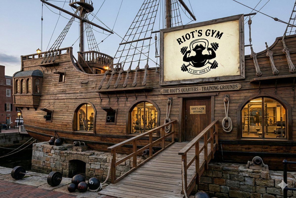 Exterior of Riot's Gym